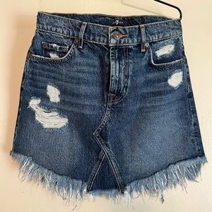 7 for All Mankind denim skirt, size 27